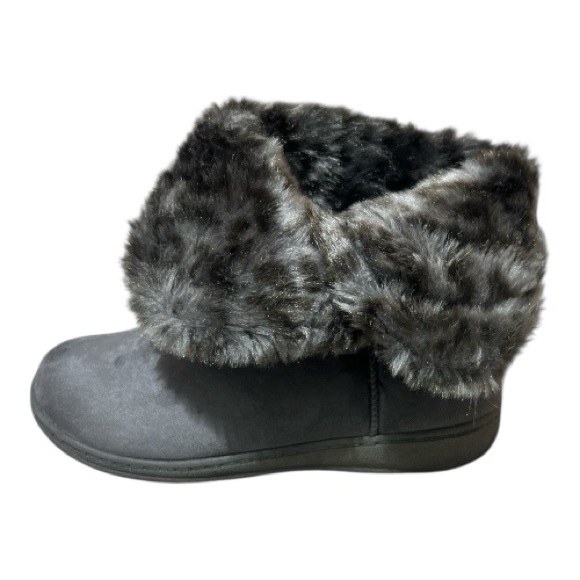 Vionic Size 7 Fairfax Grey Faux Fur Boots - Picture 5 of 6